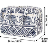 Toilettas Dames Grote Reismake-up Tas Grote Cosmetische Tas Make-up Case Organizer voor Mannen en Vrouwen, Z-olifant