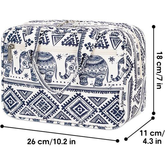 Toilettas Dames Grote Reismake-up Tas Grote Cosmetische Tas Make-up Case Organizer voor Mannen en Vrouwen, Z-olifant