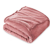 Knuffelige, donzige deken, 210 x 240 cm, XXL fleece bank- en bankdekens, superzacht, als banksprei, roze