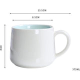 Grappige mok varken, schattige koffiemok, keramische theekop met lepel en onderzetter, 375 ml groot, 3D koffiemok, grappige kop, espressokopjes, koffie, cappuccinomok, schattig cadeau (varken)