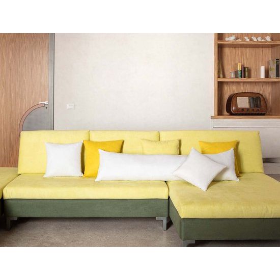 Kussen voor bed 65 x 65 cm Hoofdkussen Set van 2 binnenkussens hypoallergeen anti-mijt zachte kussenvulling met kussensloop katoen en polyester. Afneembaar en wasbaar slaapkussen voor in huis/hotel