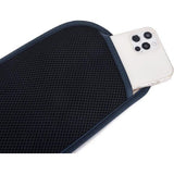 Geldriem - Paspoorthouder met RFID-blokkering, verborgen heuptasje, donkerblauw, RFID geblokkeerd en riembreedte: 2,5 cm