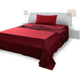 Eenpersoons dekbedovertrekset 100% katoen Eenpersoons hoeslaken 120 x 200 cm Bovenlaken 250 x 280 cm 1 kussensloop 50 x 80 cm Roze