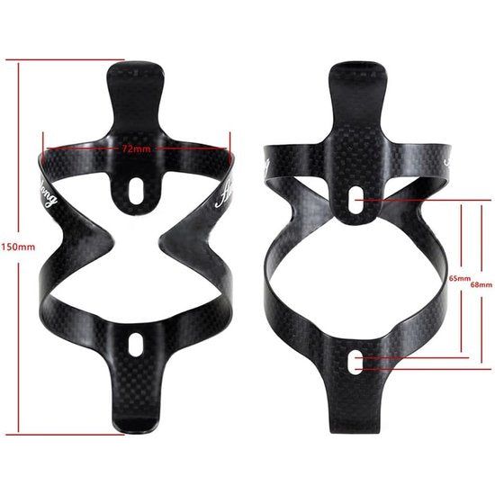 2 stuks 3K volledig carbon flessenhouder ultralichte en sterke drinkflessenhouder bekerhouder voor racefiets MTB fietsen