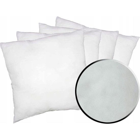 Kussens, set van 4 stuks, mensen met allergieën, wasbaar binnenkussen, vulkussen, sierkussen en relaxkussen met polyester kussenvulling, pluizig hoofdkussen, bankkussen, 40 x 40 cm