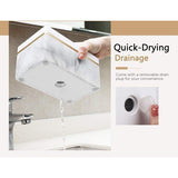 Tandborstelhouder, 5 sleuven elektrische tandenborstelhouder, tandpasta, heren, elektrisch scheerapparaat, houder, scheerstandaard, tandenborstelhouder, accessoires, opbergcontainer voor kam,