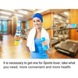 Snack Container, Stapelbare container Snack Tower 4-delige draaisluiting voor het bewaren van melk, snacks, blauw 916 ml