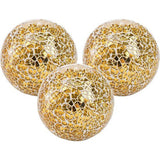Set van 3 decoratieve ballen 4" decoratieve glazen ballen mozaïek ballen voor vazen ​​kommen tafel centerpieces decoraties ornamenten voor thuis feest mantel vakantie