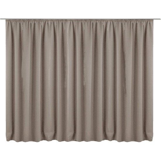 Gordijn,Afmetingen: 245 cm x 140 cm en 245 cm x 300 cm,lichtbruin