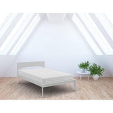 Elegant schuin hoeslaken 35 cm, wit, eenpersoons