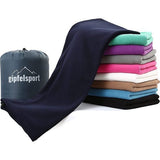 Microvezel fleece deken met slaapzakfunctie, afmetingen 185 x 150 cm, ca. 690 g, microvezel campingdekenslaapzak, licht, klein, rechthoekig