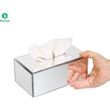 Zakdoekdoos - Elegant spiegelacrylglasontwerp - 23,5 x 13,5 x 9,5 cm - Doos voor cosmetische tissues