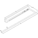 handdoekenrek, chroom, 1-armig, 325 mm, handdoekhouder, handdoekstang, wandhanddoekhouder