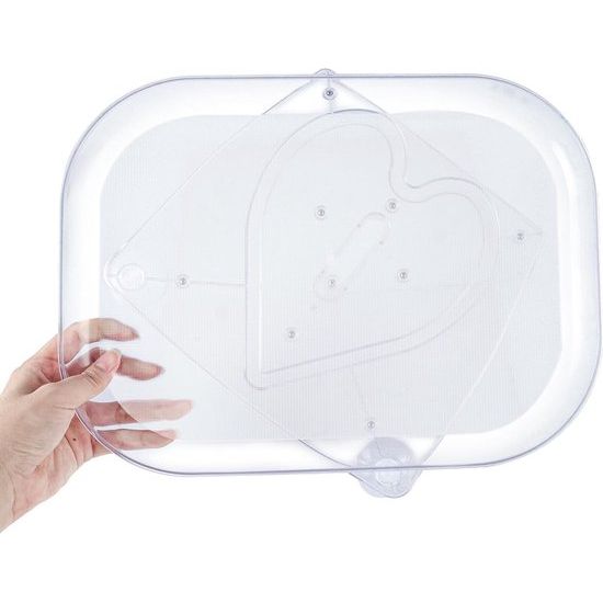 Koelkast draaiplateau, organizer, 15,67 inch draaibaar kruidenrek, koelkastorganizer, draaibaar, rechthoekige koelkast, draaiplateau met zuignap, draaibare kruidenorganizer voor de koelkast