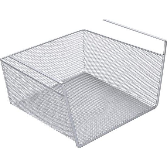 Hangmand opbergmand kastmand draadmand voor garderobekasten keuken metaal maat S