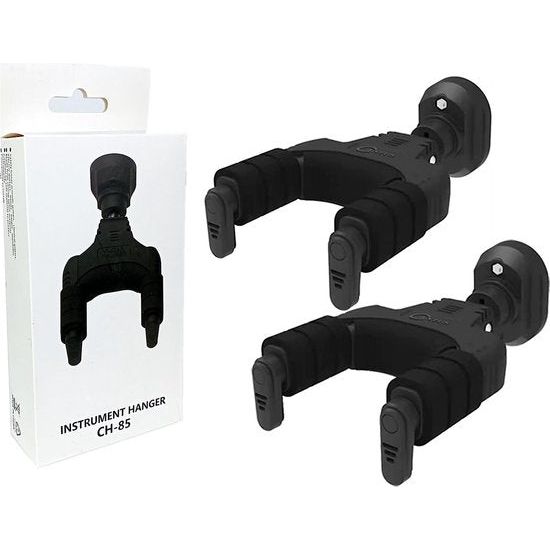 Gitaarhouder voor aan de muur, gitaarhaak, zelfremmende functie, geschikt voor alle soorten gitaren en bassen,