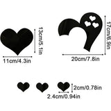 Set van 2 explosieveilige zelfklevende acrylspiegels, ideaal voor wanddecoratie in de badkamer, woonkamer en slaapkamer (zwart)