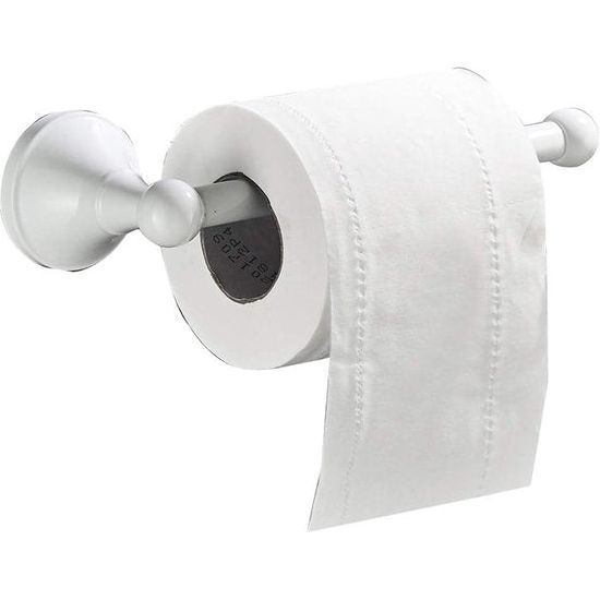 Toiletrolhouder zonder deksel Messing Badkamer Toiletrolhouder wandmontage, Wit