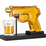 Whiskey karaf set met glazen voor mannen, unieke verjaardagscadeaus, ideeën voor mannen, papa, cool militair cadeau, coole borreldispenser voor bar, drinkfeest