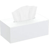 Cosmetische doekdoos, 25,0 x 13,0 x 9,0 cm, acryl, tissuedoos met magnetische afdekking voor eetkamer, badkamer, slaapkamer, auto, kantoor, wit