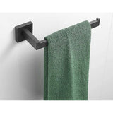 Matzwarte badkameraccessoires 4-delige badkameraccessoires handdoekenrek accessoireset SUS 304 roestvrij staal