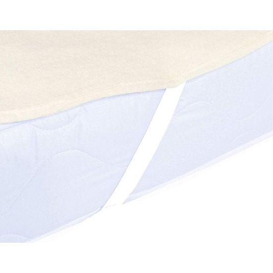 Matrasbeschermer van katoen, verschillende maten, hoekelastieken, 90 x 200 cm.