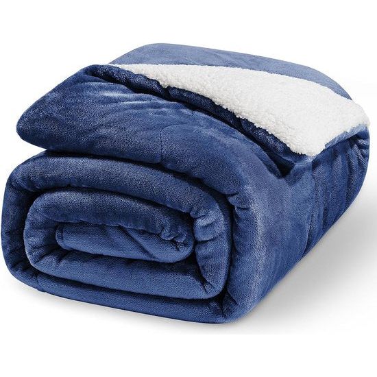 Knuffeldeken, pluizige bankdeken, dikke woondeken voor bank, fleece dekbed voor winter, warme babydeken, wasbaar, fleecedeken, Tedi outdoor, 220 x 240 cm