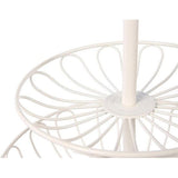 3-trapse decoratieve fruitmand, wit, 33 x 33 cm