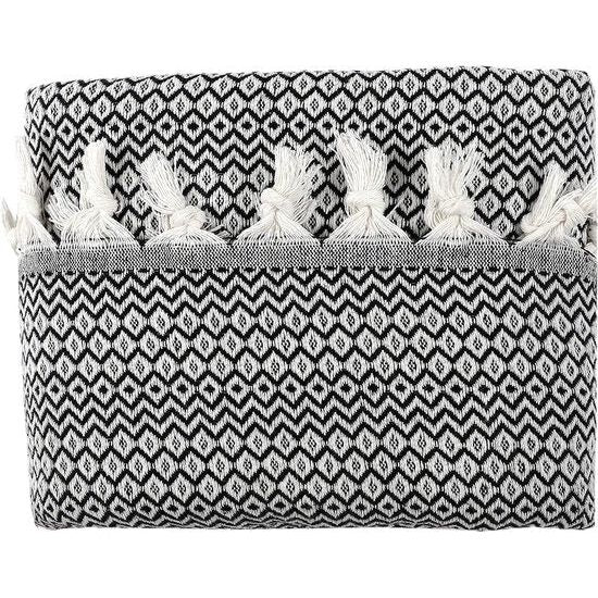 Bedsprei voor eenpersoonsbed, zwart, katoen, bankdeken, knuffelige tv-deken, bankdeken, bankdeken, omkeerbaar deken, sprei, bankdeken, zomerdeken, 150 x 200 cm