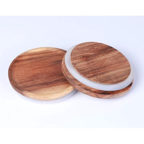 Glazen pot met houten deksel, luchtdichte voorraadpotten, hoogwaardige borosilicaatglas, voorraaddoos, bewaarpot voor spaghetti, muesli, meel, koffie, thee, 1150 ml