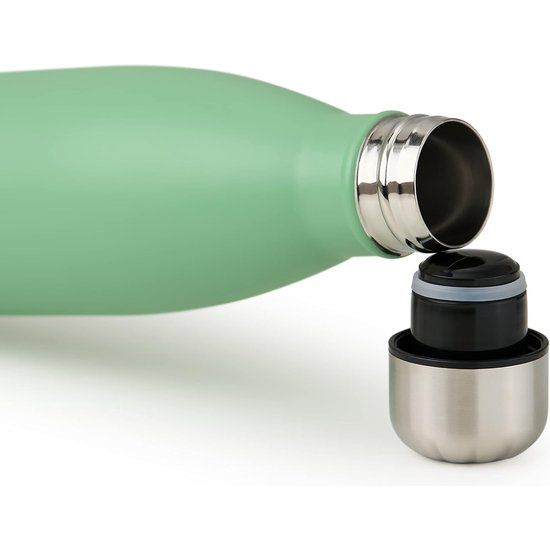 Drinkfles Charles - lekvrij, BPA-vrij, urenlange isolatie van warme en koude dranken, 500 ml, zomergroen - groen