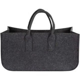 Pak van 2 vilten tassen, shopper, groot, vilten tas met handvat, vilten mand, groot, vilten tas, dames, brandhouttas, vilt, opvouwbaar, brandhoutmand, vilthouten mand voor hout, kranten, brandhout