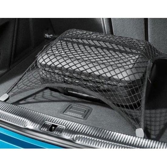 Kofferbaknet, bagagenet, 70 x 70 / 110 x 60 cm, elastisch kofferbaknet met haken voor de auto