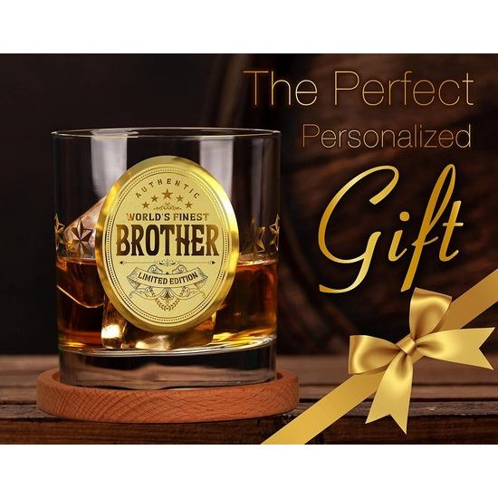 Kerstcadeaus voor mannen Whiskyglazen Cadeau Broer Mannen Cadeaus voor Broer Mannen Cadeaus voor verjaardag Gepersonaliseerde cadeaus Mannen Cadeauset Kerstmis