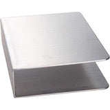 Servethouder, servethouder, moderne papieren handdoekhouder, rechthoekige roestvrijstalen servetstandaard voor werkblad, keuken, eettafel (zilver)