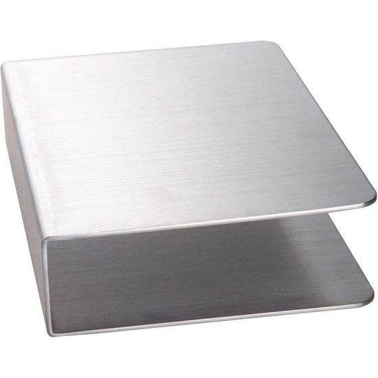 Servethouder, servethouder, moderne papieren handdoekhouder, rechthoekige roestvrijstalen servetstandaard voor werkblad, keuken, eettafel (zilver)