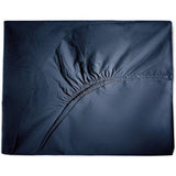 100% katoenen eenpersoonslakenset, eenpersoons hoeslaken 180 x 200 cm, bovenlaken 250 x 280 cm, 2 kussenslopen 50 x 80 cm - marineblauw