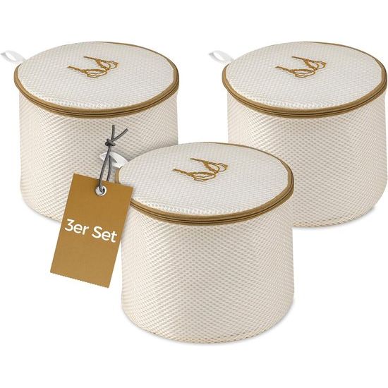 Premium 3-delige set beha-waszakken - BHnet voor wasmachine met robuuste ritssluiting - bh-set voor meer bescherming - robuuste herbruikbare waszak - wasnet voor wasmachine