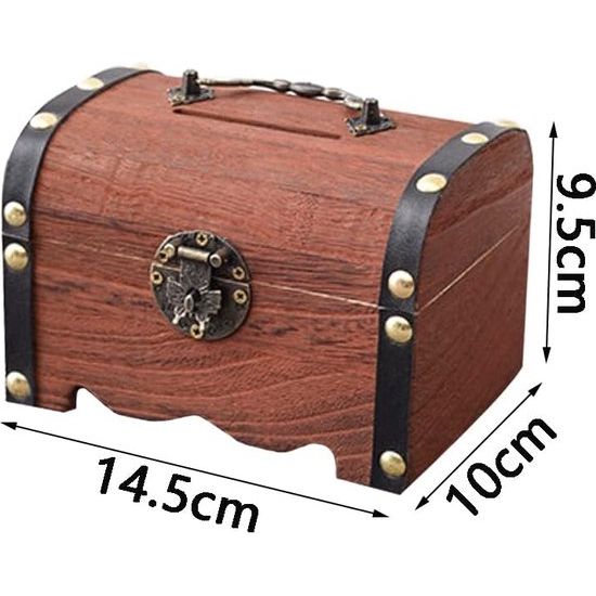 Houten kist, geschenken, 1 stuk, kist, hout, kleine schatkist, verjaardag, houten kist, geschenkdoos, afsluitbaar, schatkist voor geschenkdoos, vintage houten schatkist met slot, kleine houten kist