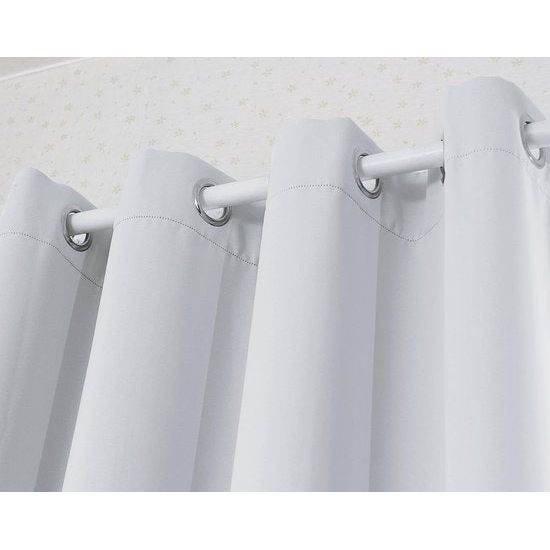 2 verduisteringsgordijnen, 2 stuks, zwaar, lichtdicht, met oogjes