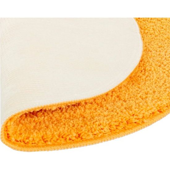 Brandsseller Badmat Ø 60 cm badmat rond Oranje