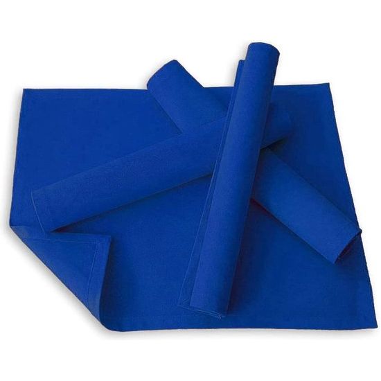 Placemat placemat placemats 4 stuks ca. 46 x 36 cm katoen vele kleuren (blauw)