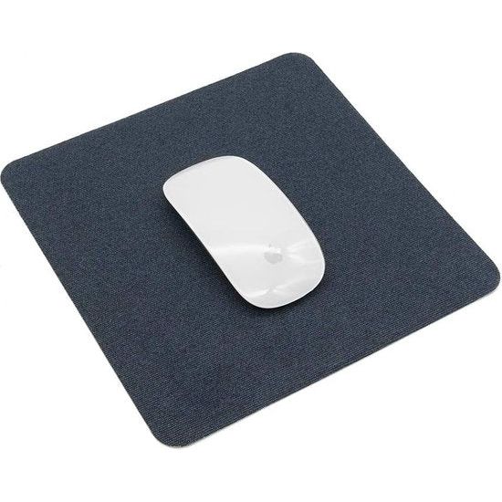 Kleine muismat 22 x 22 cm, 0,2 cm ultradunne muismat, onderlaag voor laser/kabel/draadloze muis, kleine muismat, ideaal voor kantoor en thuiskantoor, slanke muismat, donkerblauw