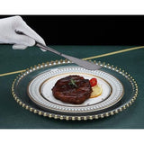 Tafelmes 6-delig, roestvrijstalen matzwart tafelmes, robuust botermes, modern design botermes, vaatwasmachinebestendig (matzwart-8,9 inch)