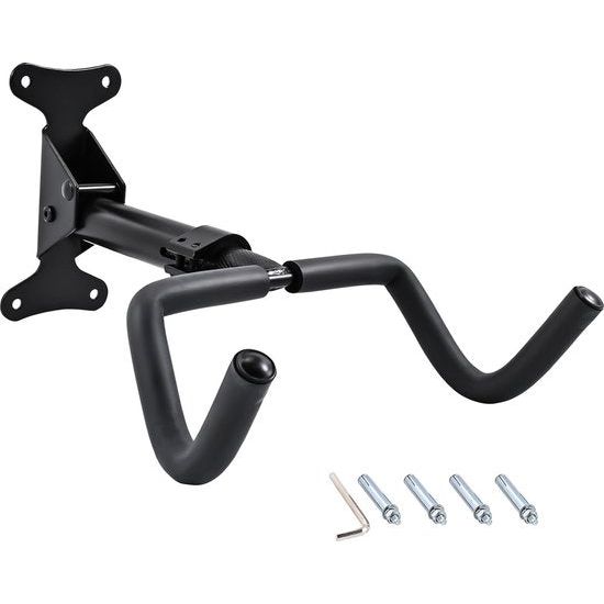 Fietswandhouder, fietshouder, hangende wandfietsmontagestandaard, hoek- en wandafstand verstelbaar, ruimtebesparend, draagvermogen 50 kg, fietsmuurbeugels voor garages en huizen