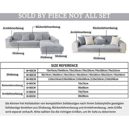 Bankhoes, antislip, 1-4 zitplaatsen, L-vorm, hondendeken, hondendeken, hoekbank, bescherming, voor honden, katten, antislip, tartan