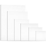 Canvas set van 6 stuks canvas met borden, canvas frame, canvas panelen in verschillende matten, cadeau voor kunst, amateurs, beginners en kinderen (6 stuks)