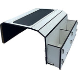 Sofatablet | antislip bankblad met 2 vakken organizer - banktafel van hout met bekerhouder - bankbar & bankhouder afstandsbediening houder - console armleuning als bankplank & snackbar