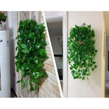 2 Pieces Artificial Hanging Plants, Artificial Flowers Like Real Ivy Plants Green Decoration for Garden, Wedding, Balcony, Hanging Baskets, Artificial Plants, YT-66