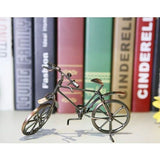 Smeedijzeren fietsdecoratie model, decoratieve fiets klein, metalen sculptuur retro klassiek handgemaakte ijzeren fiets, metalen kunst decoratie ornamenten voor thuiskantoor